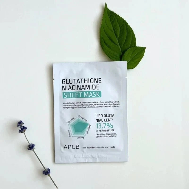 APLB Glutathione Niacinamide Sheet Mask - 25 ml