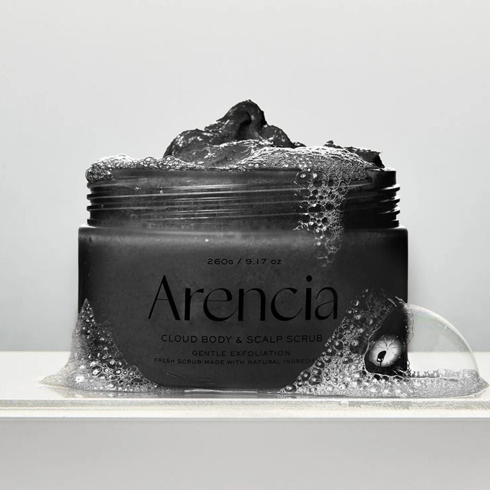 Arencia Fresh Cloud Body & Scalp Scrub, Yuzu - 260 g