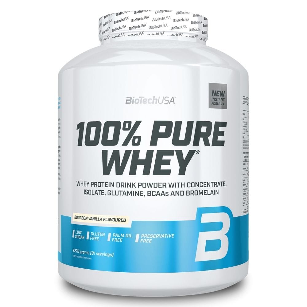 BioTech USA 100% Pure Whey, Bourbon Vanilla Flavoured - 2270 g