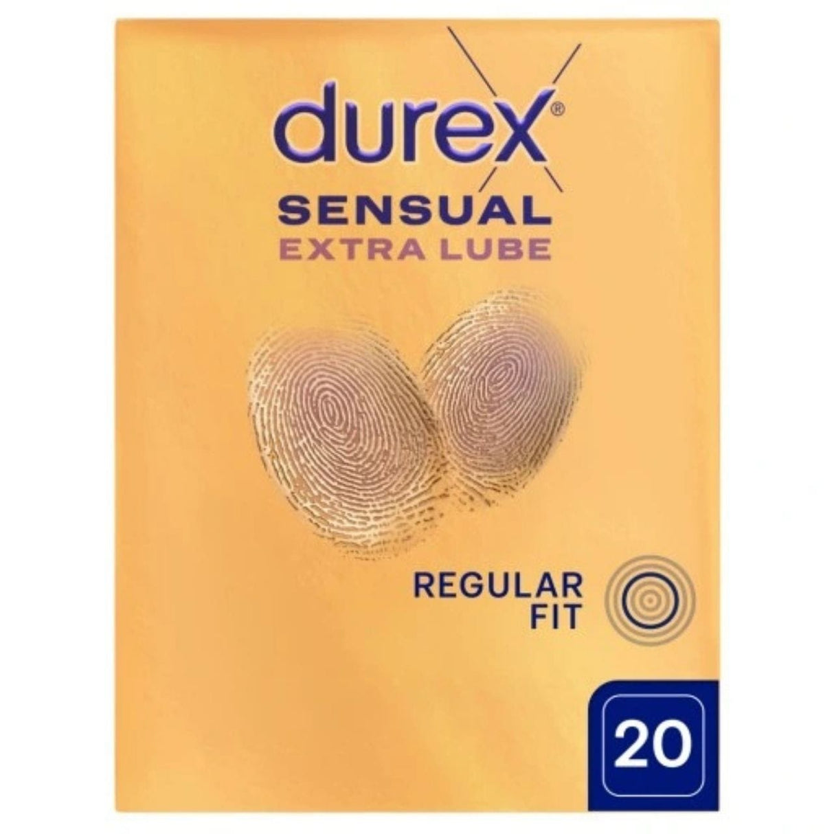 Durex Sensual Extra Lube Super Thin Condoms - 20 Pieces