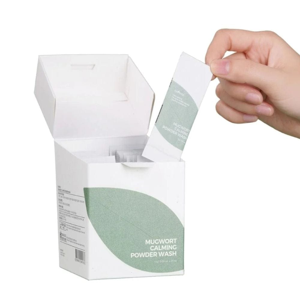 Isntree Mugwort Calming Powder Face Wash Powder Sachets - 25x1g