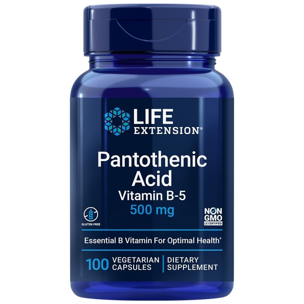 Life Extension Pantothenic Acid 500 mg - 100 Capsules