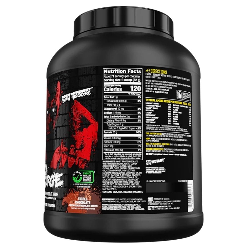 Mutant Iso Surge, Protein Supplement, Triple Chocolate - 2270 g