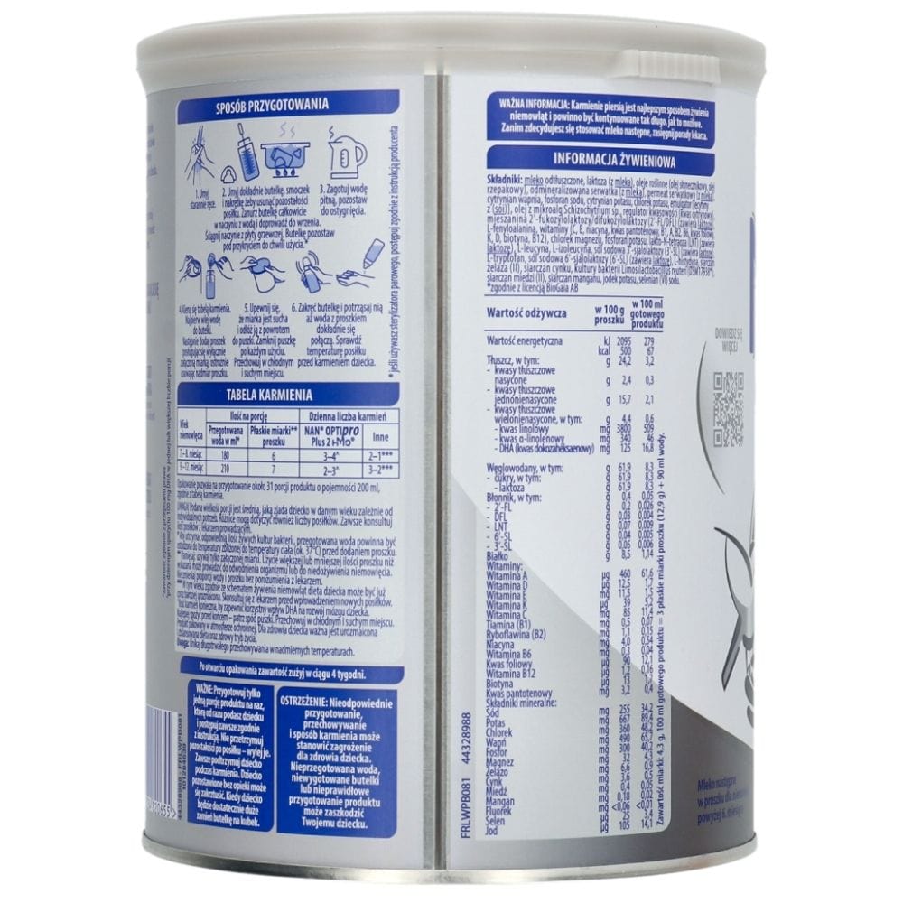 Nestle NAN OPTIpro Plus 2 HMO, Follow-on Milk After 6 Months - 800 g