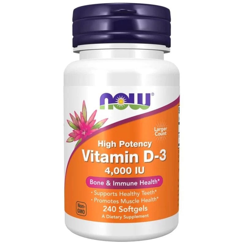 Now Foods Vitamin D3 4000 IU - 240 Capsules