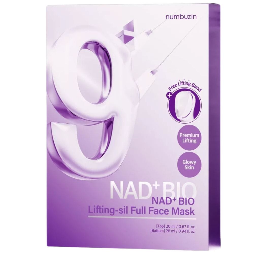 Numbuzin No.9 NAD Bio-Lifting Full Face Mask - 4 Pieces