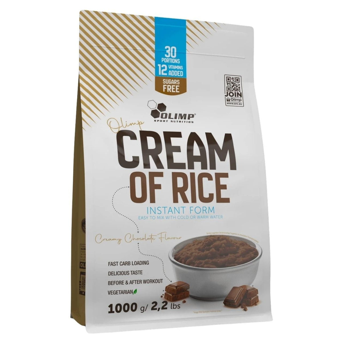 Olimp Labs Cream of Rice, Rice Cream, Chocolate - 1000 g
