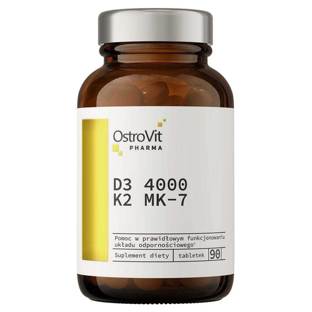 Ostrovit Pharma Vitamin D3 4000 IU + K2 MK-7 - 90 Tablets