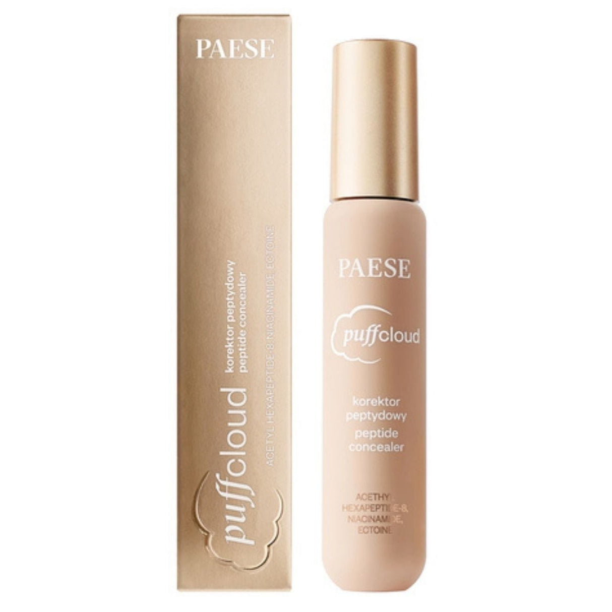 Paese Puff Cloud Peptide Concealer, Shade 02N Nude - 7 ml