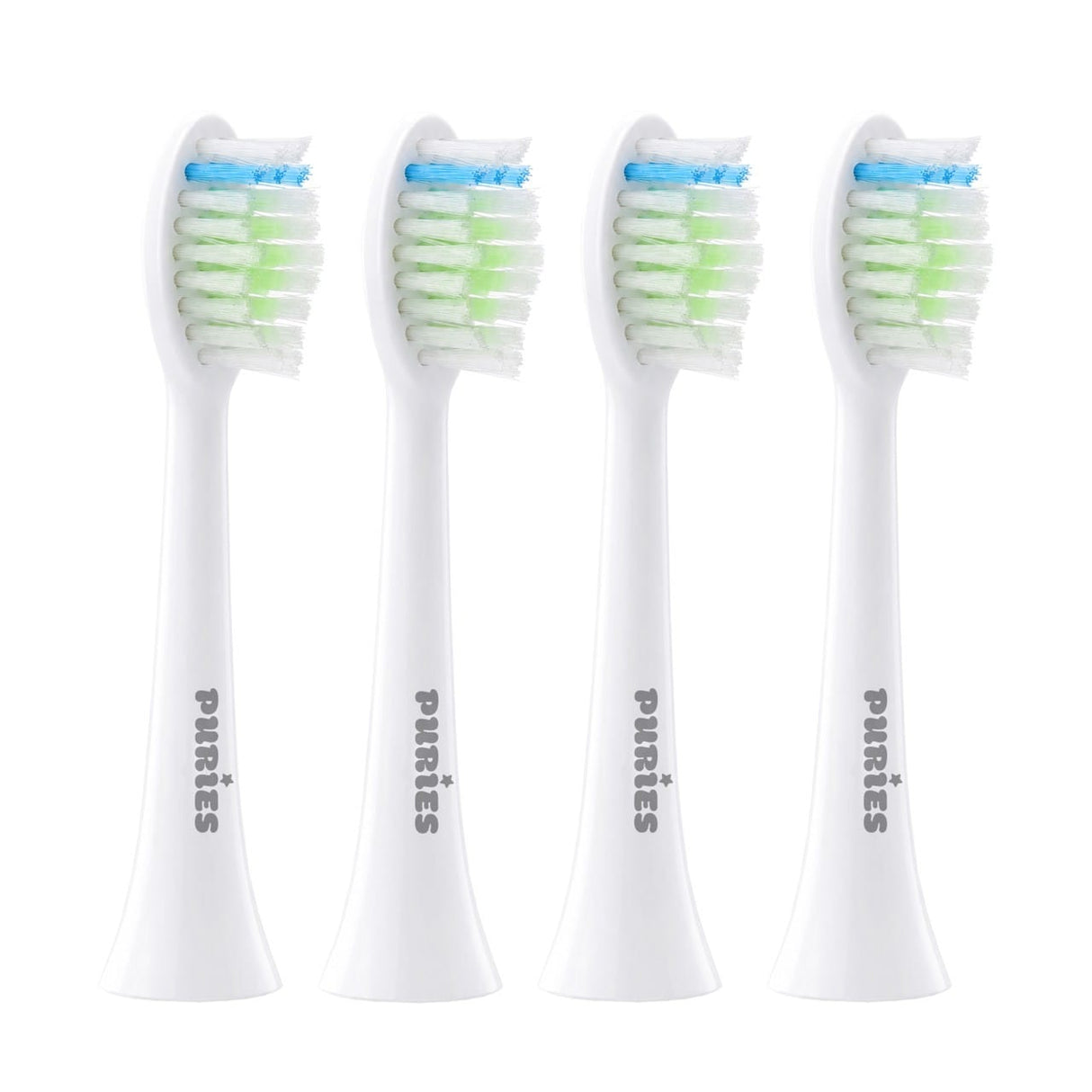Puries Sonic Bright Electric Toothbrush Heads for Sonicare - 4 Pieces