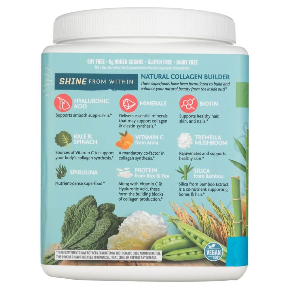 Sunwarrior Collagen Building Protein Peptides Tasteless USA - 500 g