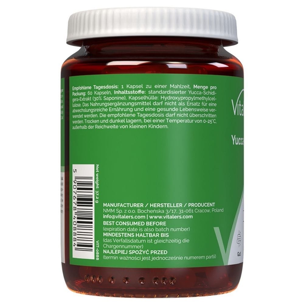 Vitaler's Yucca (Yucca schidigera) 500 mg - 60 Capsules