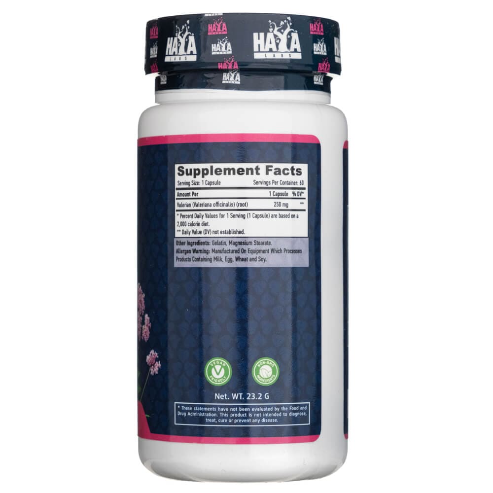 Haya Labs Valerian 250 mg - 60 Capsules