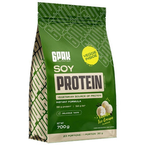 6PAK Soy Protein, Vanilla Ice Cream Flavour - 700 g