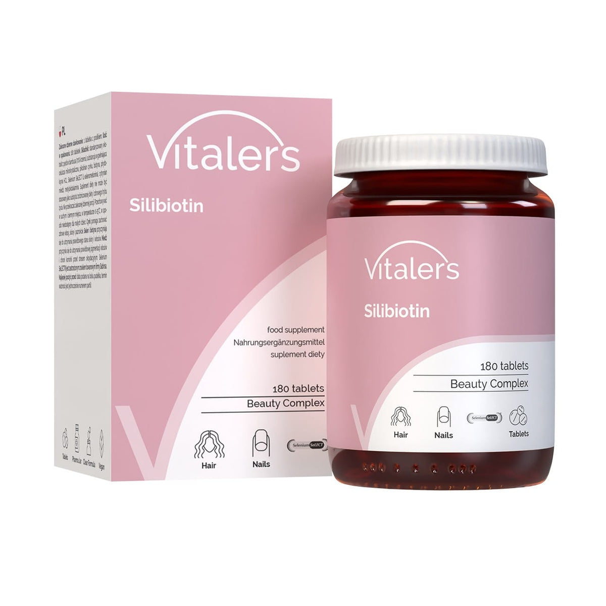 Vitaler's Silibiotin - Vlasy, Kůže, Nehty - 180 tablet