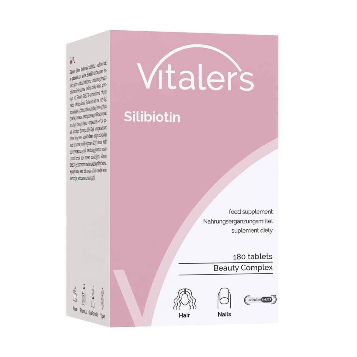 Vitaler's Silibiotin - Vlasy, Kůže, Nehty - 180 tablet