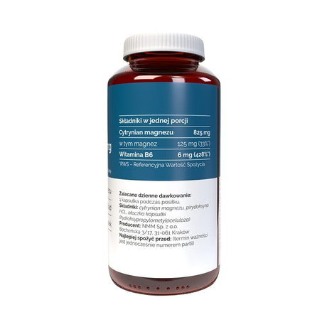 Vitaler's Hořčík 125 mg + vitamín B6 6 mg – 120 kapslí