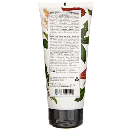 Anwen High-Performance Hair Mask Wheat Germ & Cocoa - 200 ml