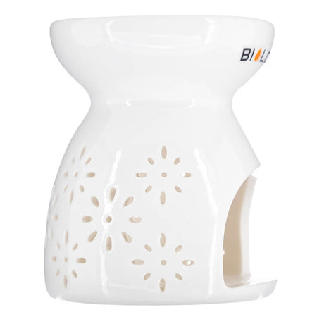 Bilovit Ceramic Aroma Fireplace for Essential Oils - White