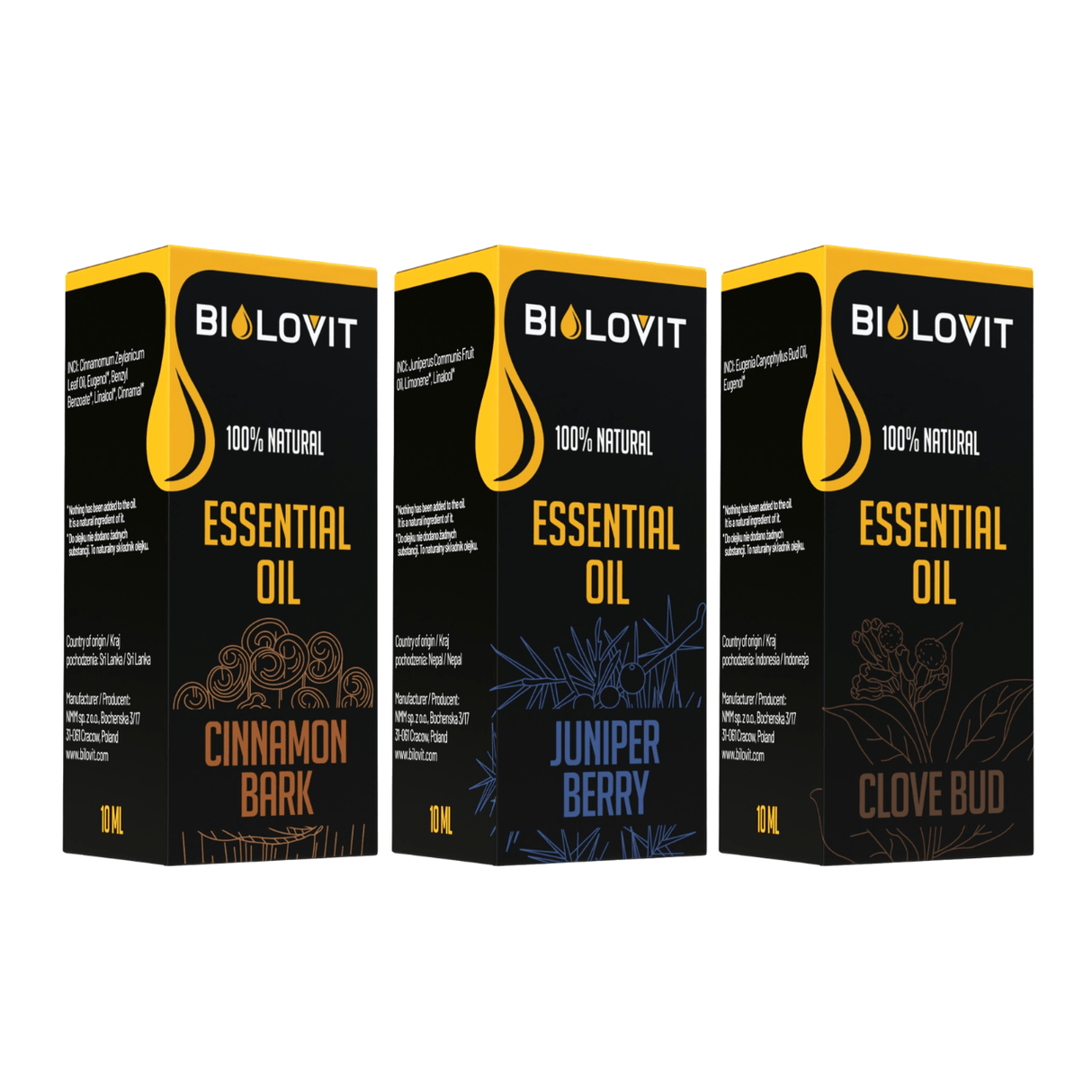 Bilovit Essential Oils Set, Warming - 3 Pieces