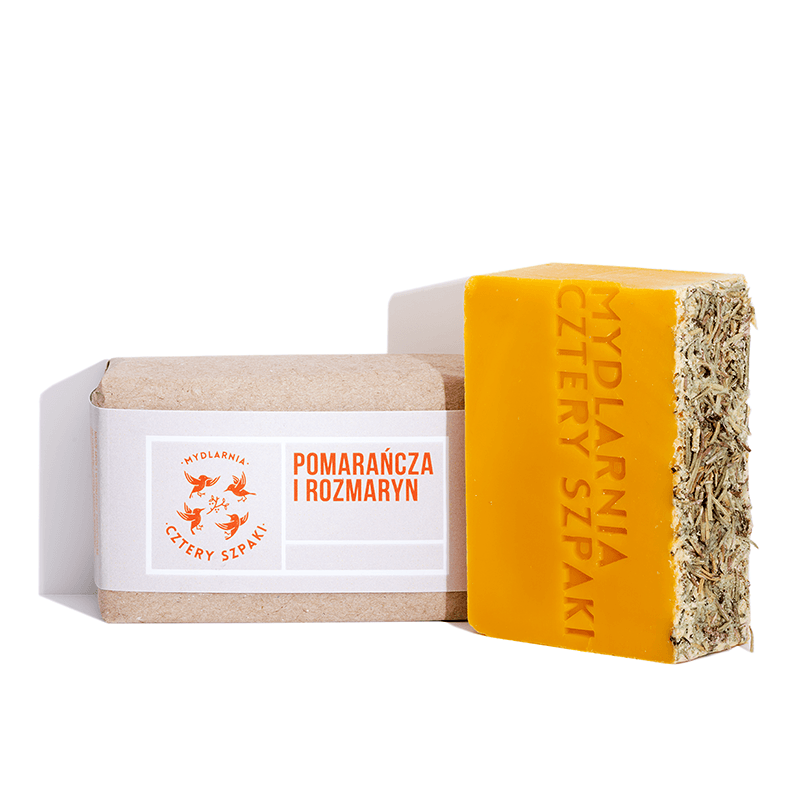 Cztery Szpaki Natural Orange and Rosemary Soap - 110 g