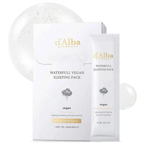 d'Alba Waterfull Vegan Night Mask with White Truffle - 12x4 ml
