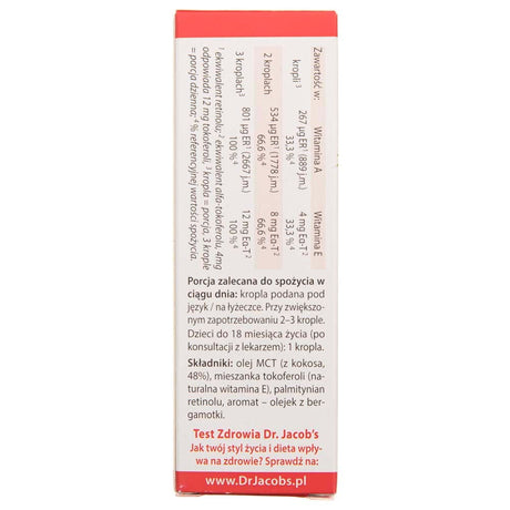 Dr. Jacob's Vitamin A E, drops - 20 ml