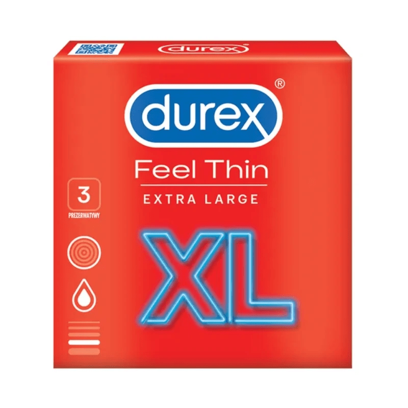 Durex Feel Thin XL Condoms - 3 pieces