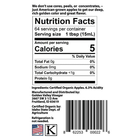 Fairchild's Organic Apple Cider Vinegar - 946 ml