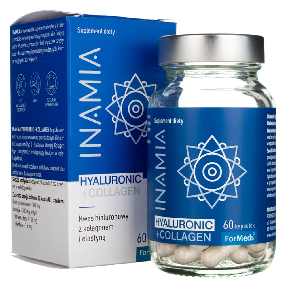 Formeds INAMIA Hyaluronic Acid with Collagen and Elastin - 60 Capsules