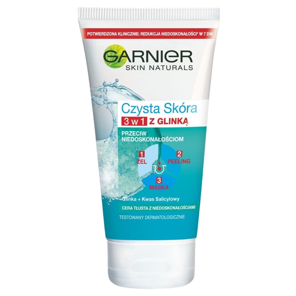 Garnier Pure Skin 3in1 with Clay Against Imperfections - 150 ml