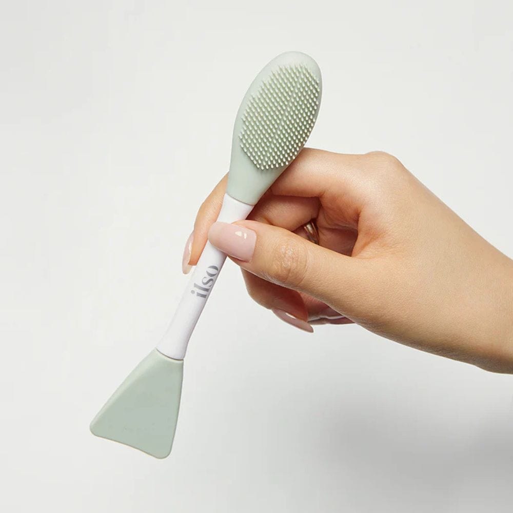 Ilso Dual Clean Brush 2-in-1 Silicone Facial Cleansing Brush