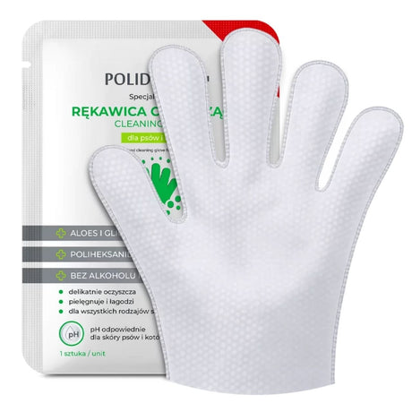 JM Sante Poliderm Specialised Cleaning Glove for Dog and Cat - 1 Piece
