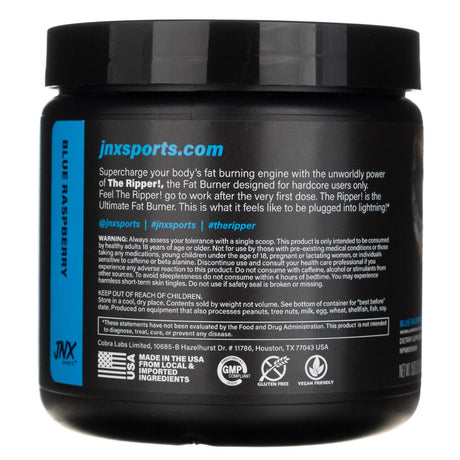 JNX Sports The Ripper! Fat burner, blue raspberry - 150 g