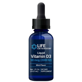 Life Extension Liquid Vitamin D3 2000 IU, Mint - 29,57 ml