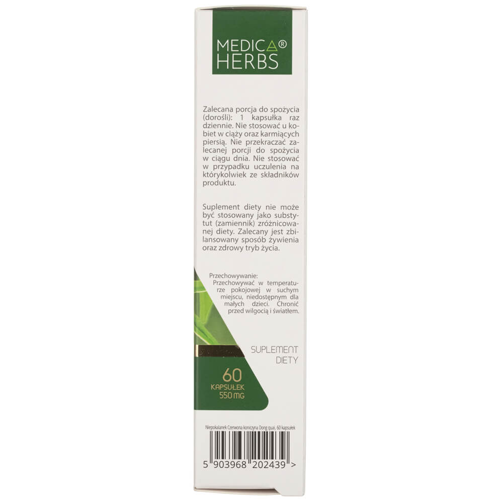 Medica Herbs Chasteberry Red Clover Dong Quai  - 60 Capsules
