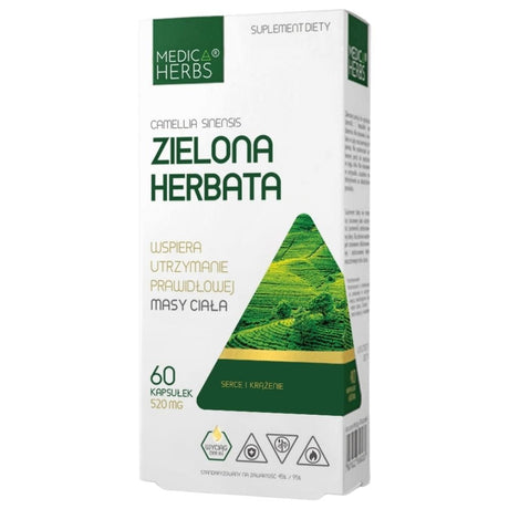 Medica Herbs Green Tea 520 mg - 60 Capsules