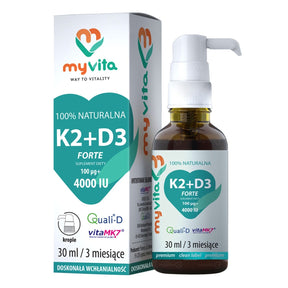MyVita Natural Vitamin K2 + D3 - 30 ml