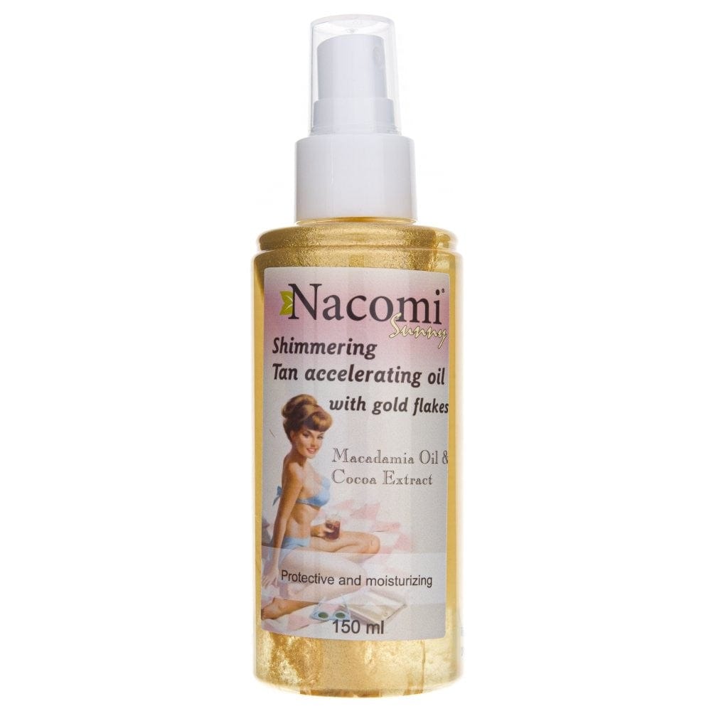 Nacomi Tanning Accelerator Oil with Gold Dust - 150 ml