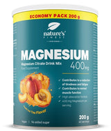 Nature's Finest Magnesium Powder 400 mg, Peach - 200 g