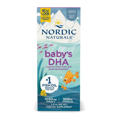 Nordic Naturals Baby's DHA 1050 mg Omega-3 + Vitamin D3 300 IU - 60 ml