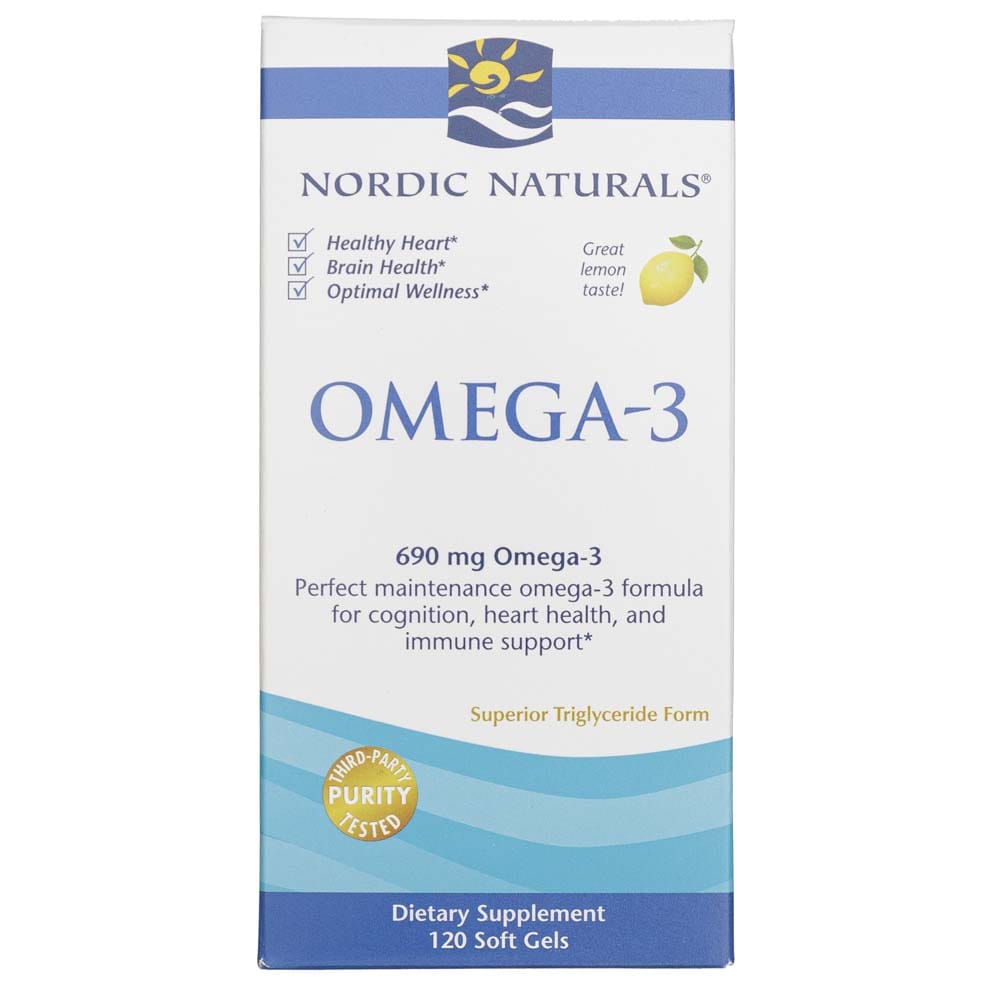 Nordic Naturals Omega-3 690 mg, Lemon - 120 Softgels