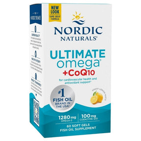 Nordic Naturals Ultimate Omega + CoQ10, Lemon - 60 Capsules