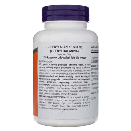 Now Foods L-Phenylalanine 500 mg - 120 Veg Capsules