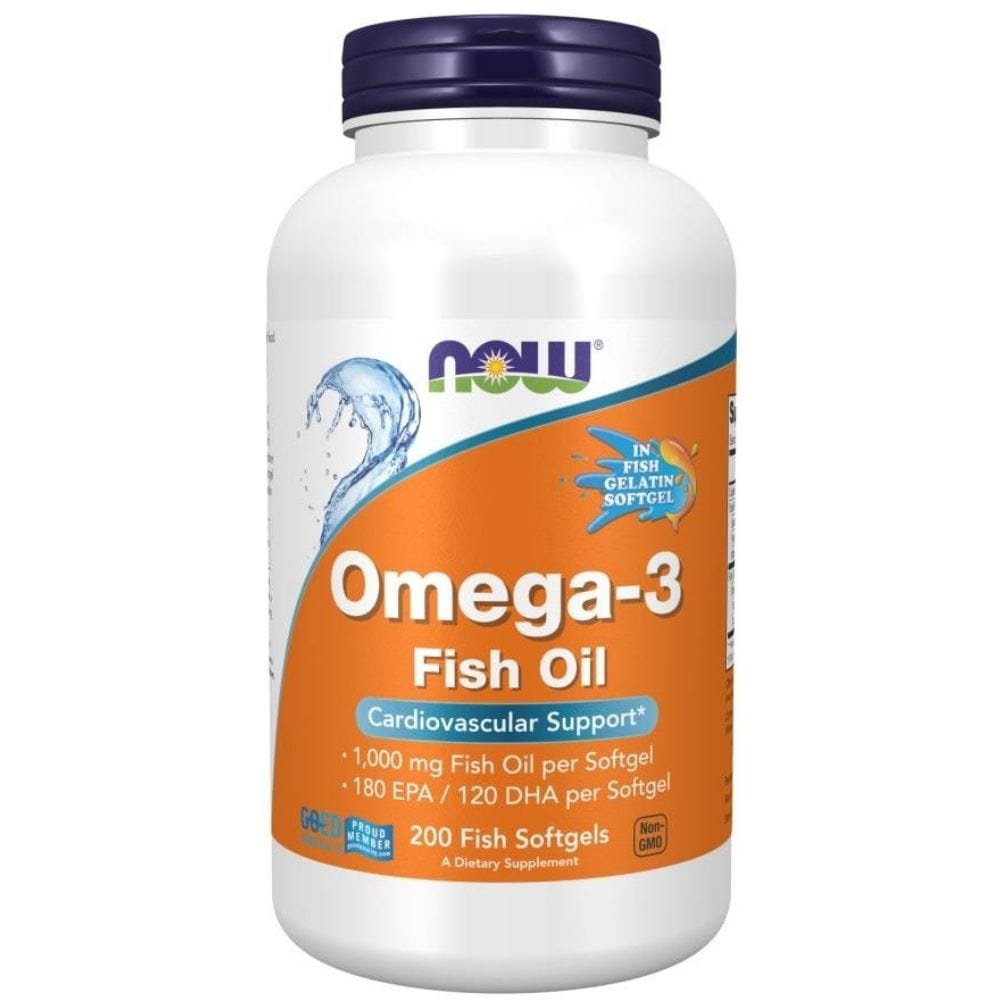Now Foods Omega-3 Fish Oil - 200 Capsules