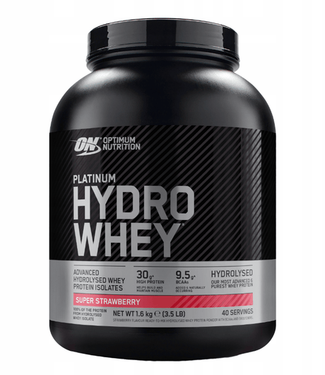 Optimum Nutrition Platinum Hydrowhey Protein Isolate, Strawberry - 1600 g