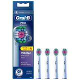 Oral-B Heads 3D White Electric Toothbrush Heads, White - 4 Pieces