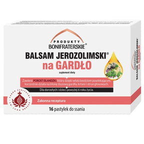 Produkty Bonifraterskie Balsam Jerozolimski Throat Lozenges - 16 Lozenges
