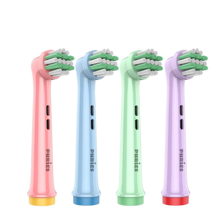 Puries Kids Electric Toothbrush Heads for Oral-B - 4 Pieces