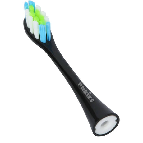 Puries Wave Black Electric Toothbrush Heads for Oclean - 4 Pieces